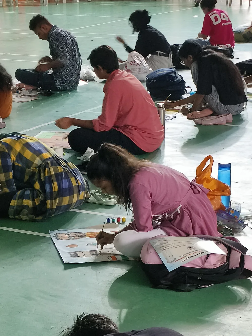 Paintingcompetition at the Youth Festival